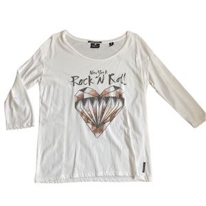 Maison Scotch  NY Rock N Roll Graphic T-shirt  size 1